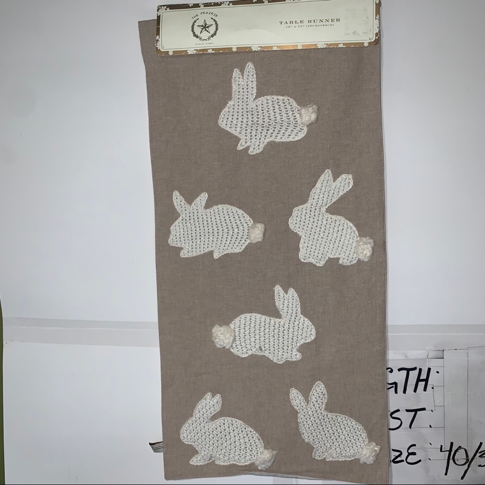 Rachel Ashwell the prairie Easter Bunny Table Runn